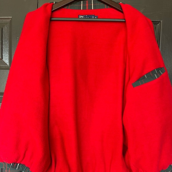 Vintage Polo Ralph Lauren Tartan Jacket Size XL Fleece Lined Red Navy Plaid‎ - Picture 7 of 12